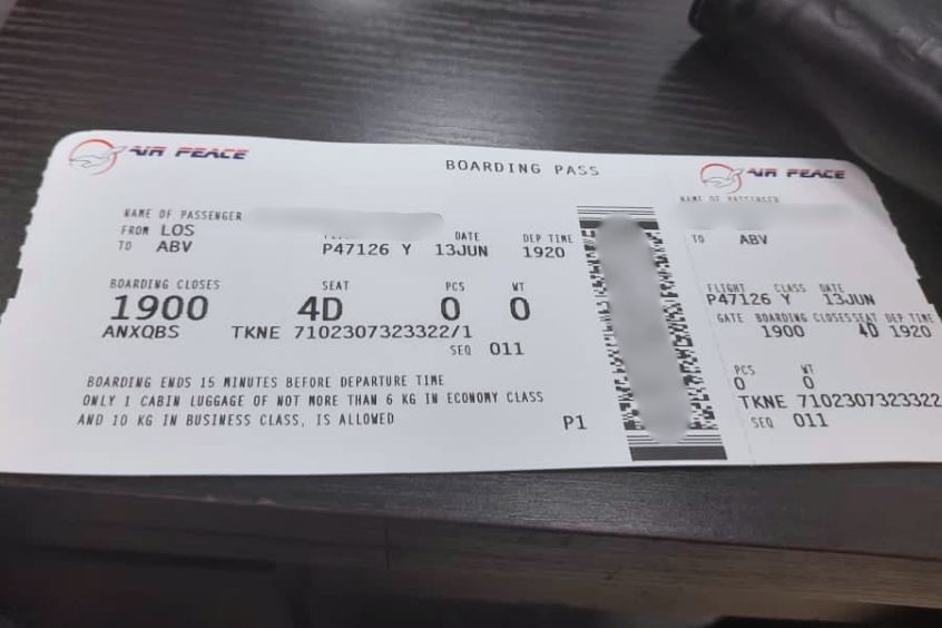 Đổi vé máy bay Air Peace nhanh chóng tại 190 Booking
