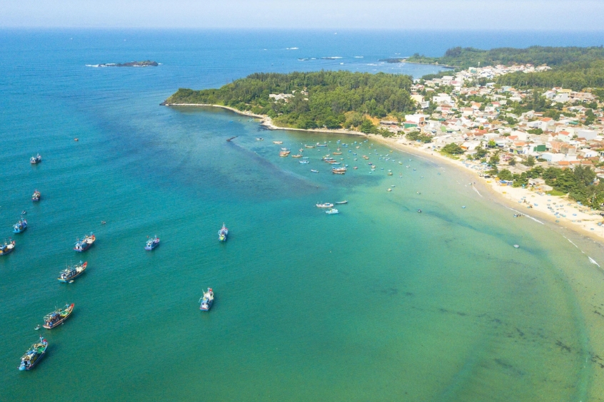 Khám phá vẻ đẹp Bãi Ngang từ góc nhìn trên cao