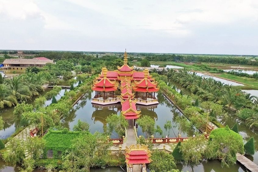 Chùa Vạn Phước – Công trình tâm linh ấn tượng xứ dừa