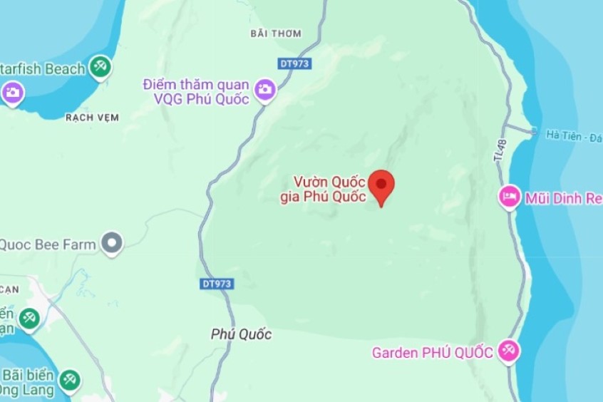 vị trí và bản đồ đường đi vườn quốc gia