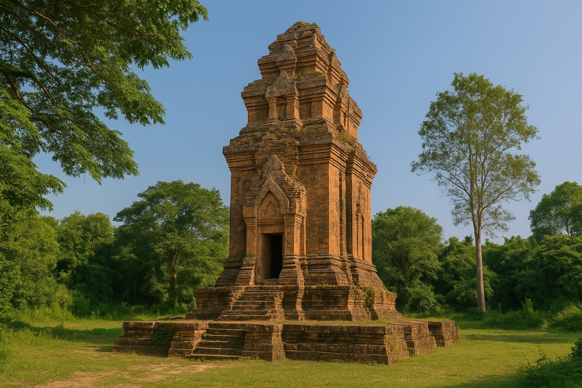 Tháp Cổ Bình Thạnh là một di tích lịch sử từ thời Phù Nam, có niên đại khoảng 1000 năm tuổi