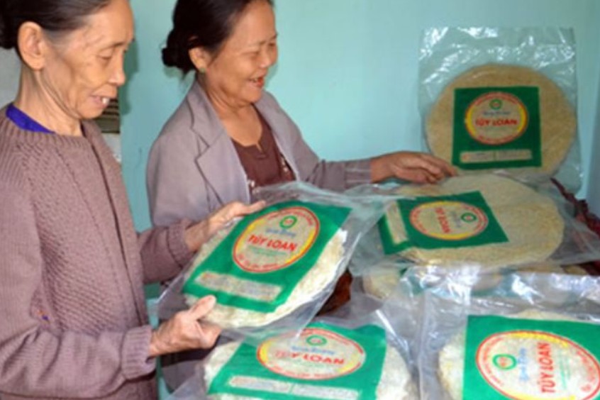 thành phẩm bánh tráng túy loan