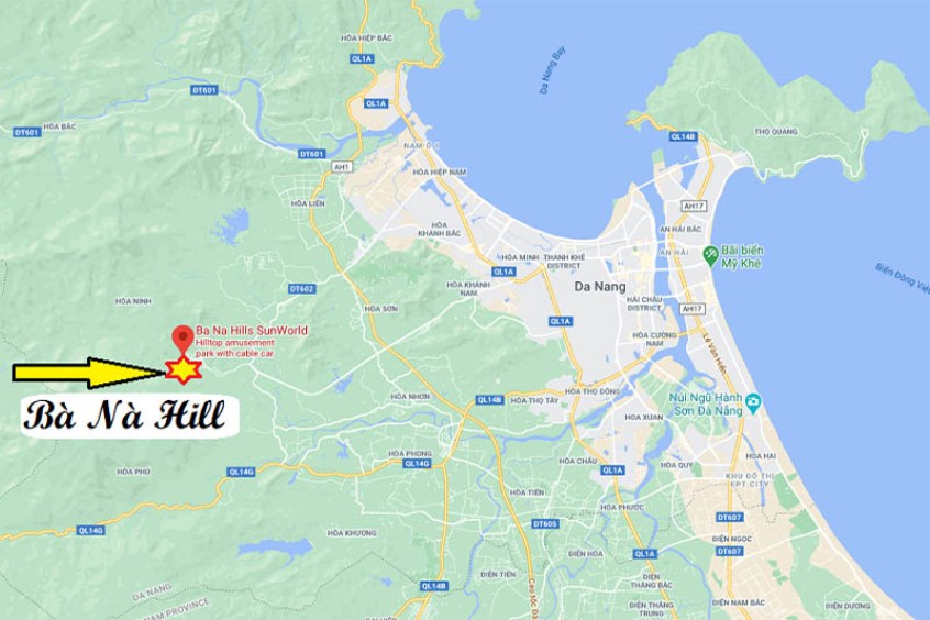 Tọa lạc đỉnh núi Bà Nà Hills