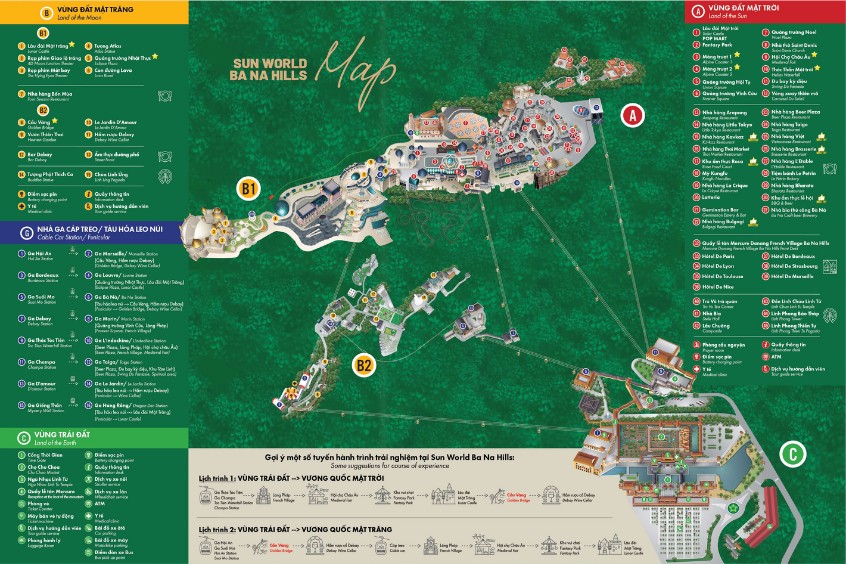 Bản đồ Bà Nà Hills mới nhất 