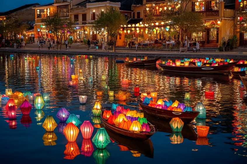  Phố cổ Hội An lung linh – một trong những cảnh đẹp ở Đà Nẵng và khu vực lân cận