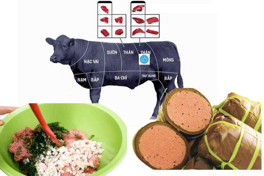 Nguyên liệu làm chả bò