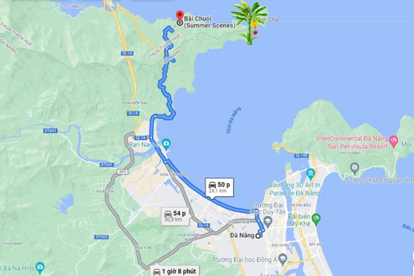 Nằm giữa Đà Nẵng và Huế