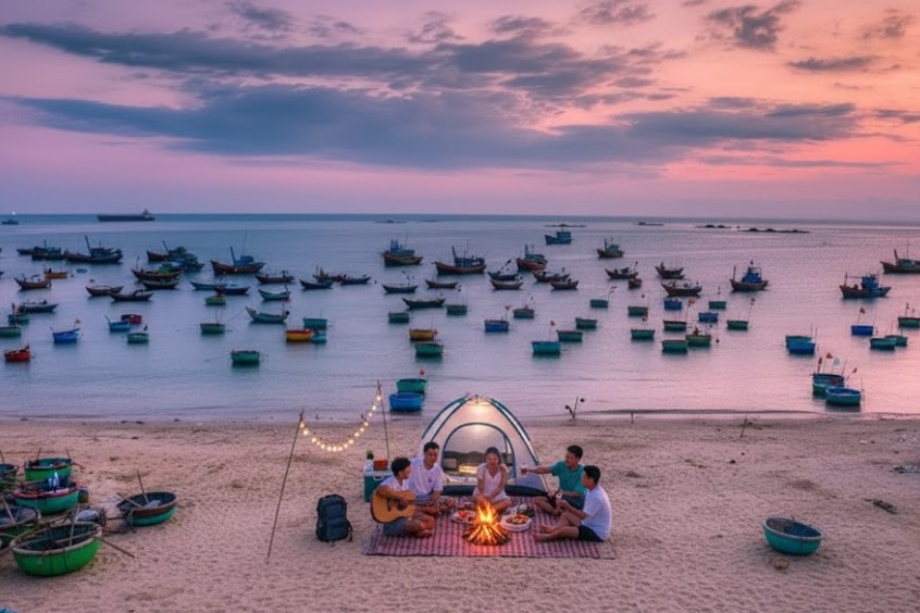 Tổ chức picnic trên biển