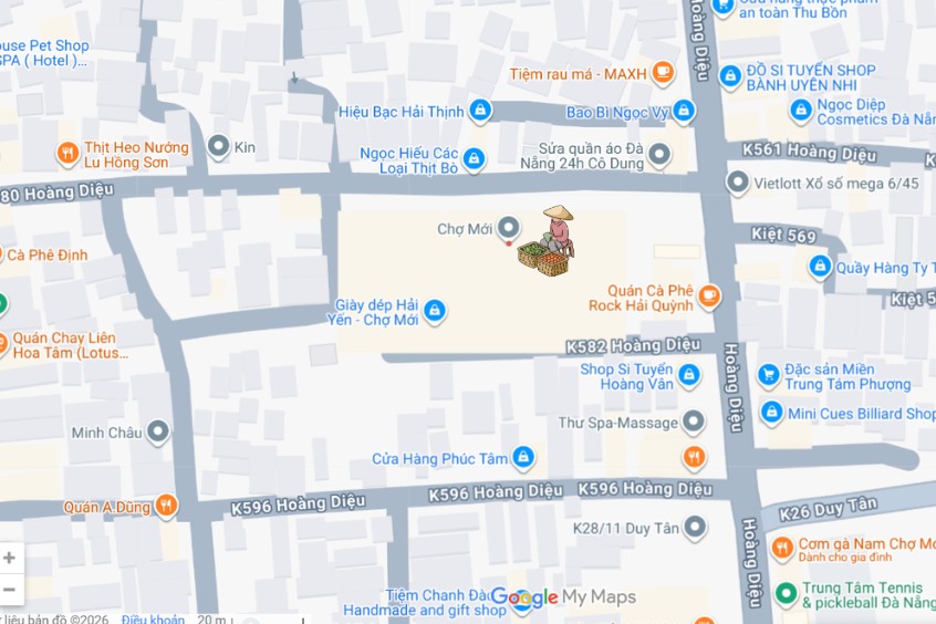 Truc đường Hoàng Diệu sầm uất