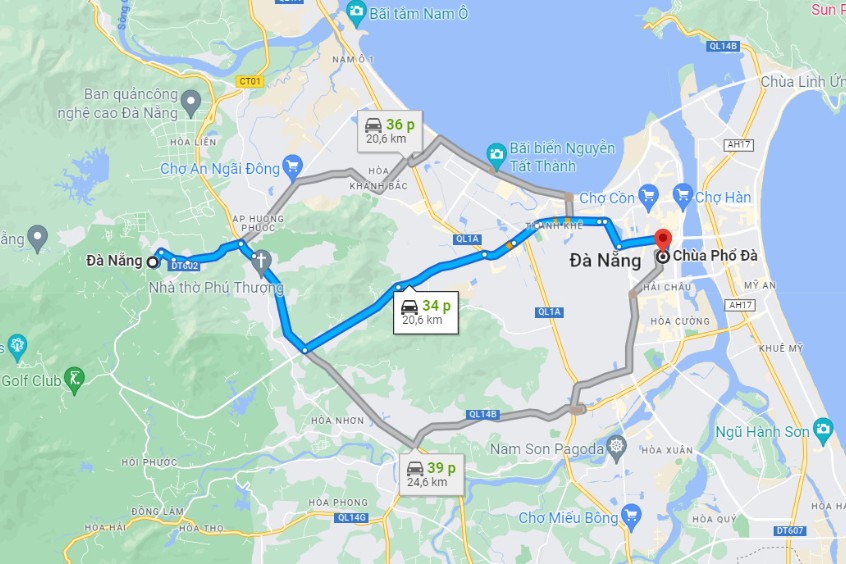 đường đi chi tiết