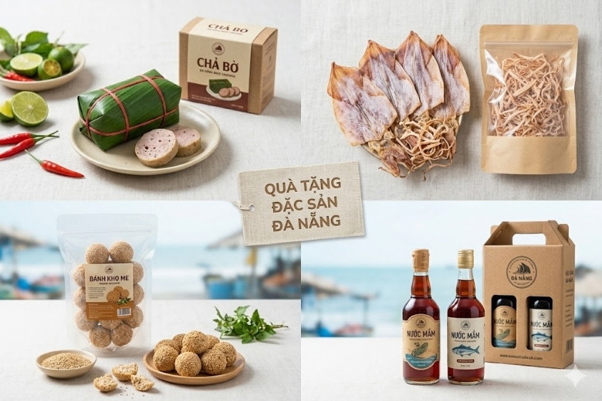 Đặc sản ẩm thực Đà Nẵng mua về làm quà được du khách yêu thích (Nguồn: Internet)