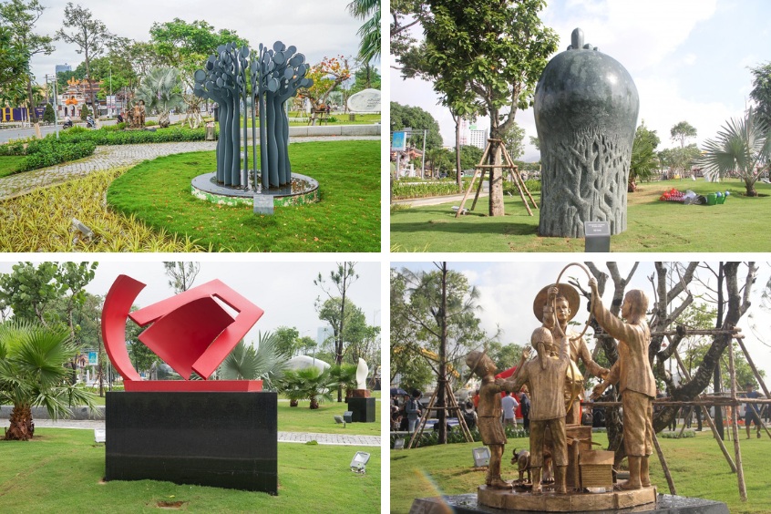 Dạo bước khám phá những câu chuyện văn hóa độc đáo qua các tác phẩm điêu khắc nghệ thuật tại công viên vườn tượng APEC Đà Nẵng..