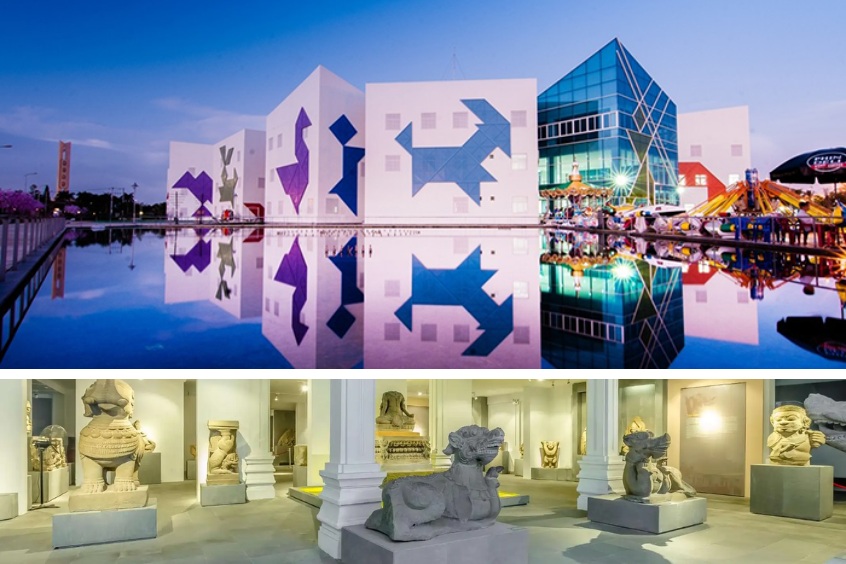 Check-in Bảo tàng điêu khắc Chăm & Cung Thiếu nhi Đà Nẵng.