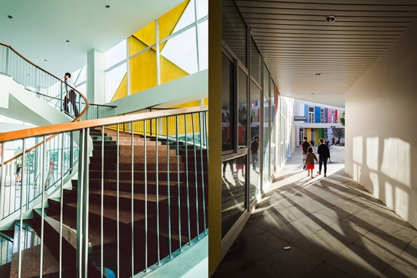 Không gian thư viện mở đầy cảm hứng bên trong trung tâm văn hóa thiếu nhi Đà Nẵng – nơi bạn tìm thấy một "khoảng lặng" bình yên sau giờ tham quan