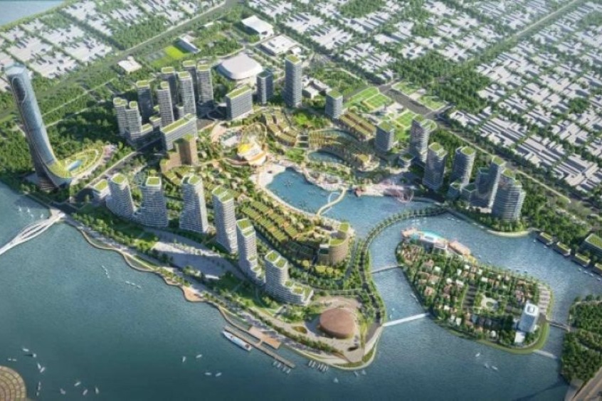 Toàn cảnh dự án từ trên cao trong tương lai