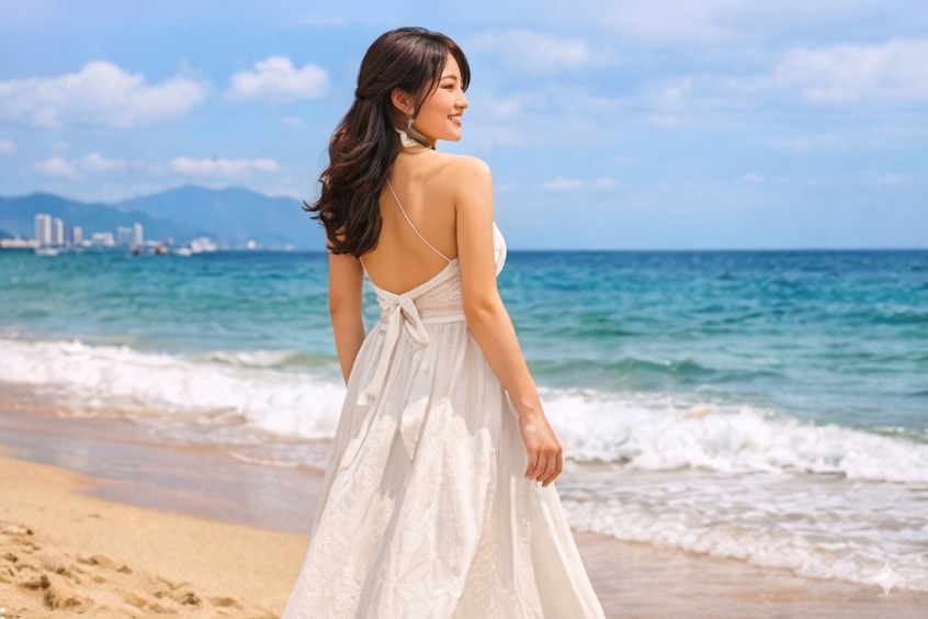 Outfit đi Đà Nẵng cho nữ: Váy maxi, croptop và phong cách boho cực tôn dáng