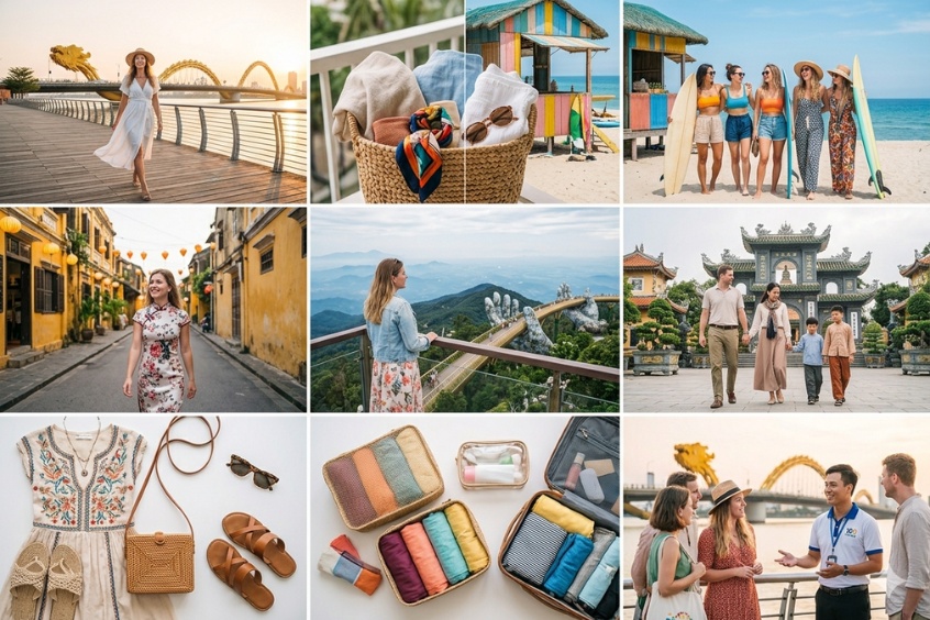 Checklist quần áo đi du lịch Đà Nẵng: Mang đủ - gọn nhẹ - không lo quá tải vali