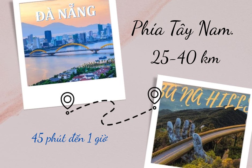 Khoảng cách từ trung tâm Đà nẵng đến Bà Nà Hills