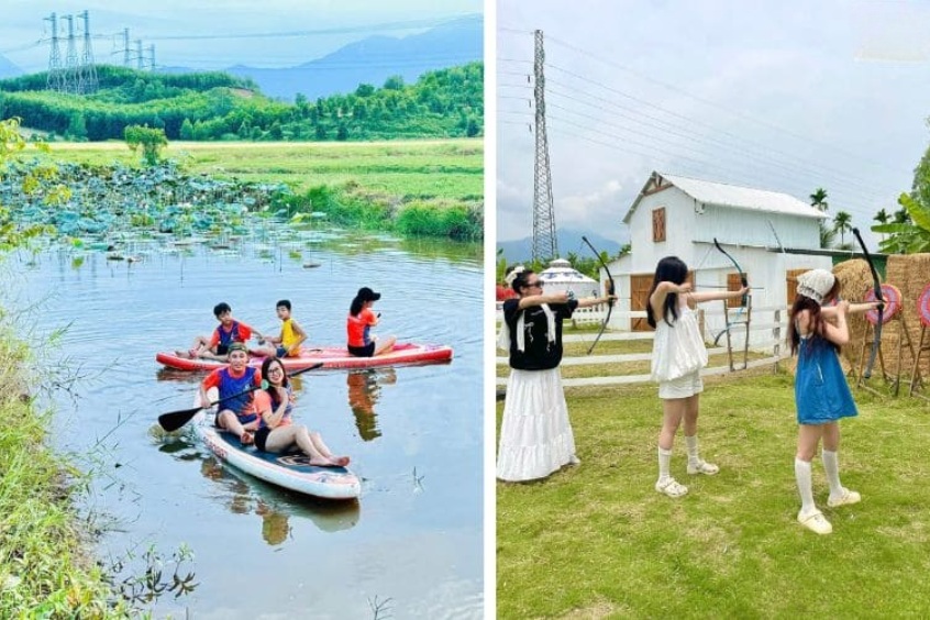Trải nghiệm bắn cung và chèo SUP cực chất