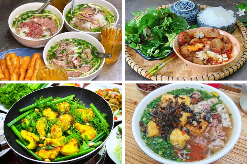 Các món ăn quen thuộc tại Hà Nội