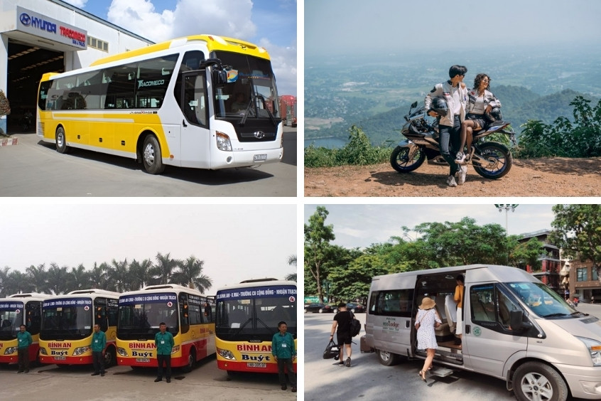 Các phương tiện di chuyển đến Hòa Bình