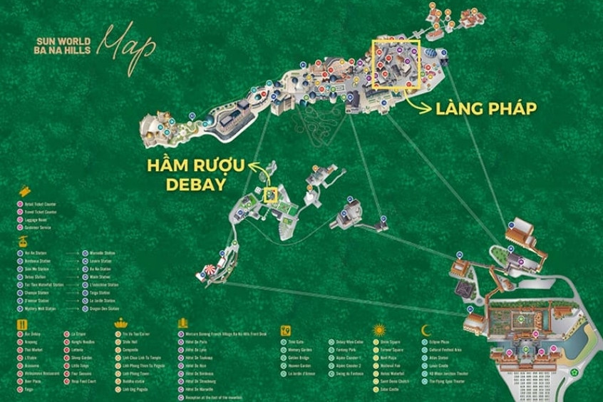 Khu vực làng Pháp bà nà hills