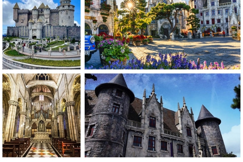 Kiến trúc xây dựng Làng Pháp bà nà hills