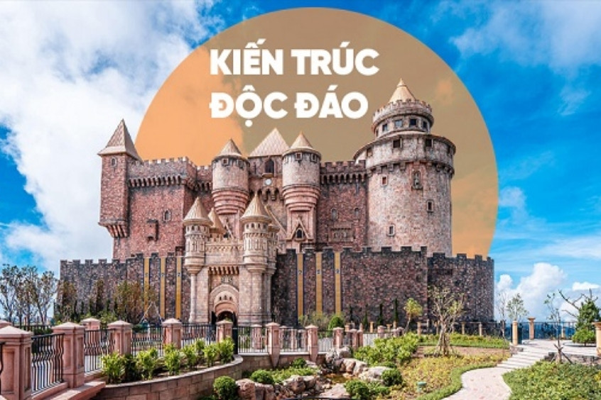 Kiến trúc độc lập của lâu đài mặt trăng bà nà Hills