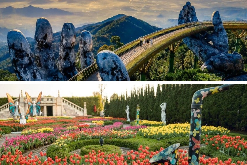 Đón bình minh và check-in Cầu Vàng