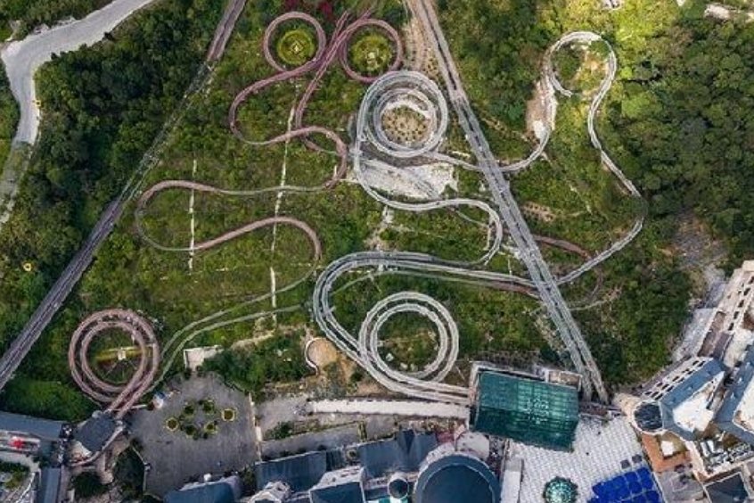 Khu vực trượt máng ở Bà Nà Hill 