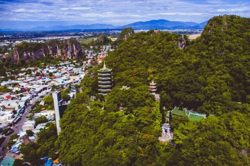 Cảnh sắc Thủy sơn nhìn từ trên cao