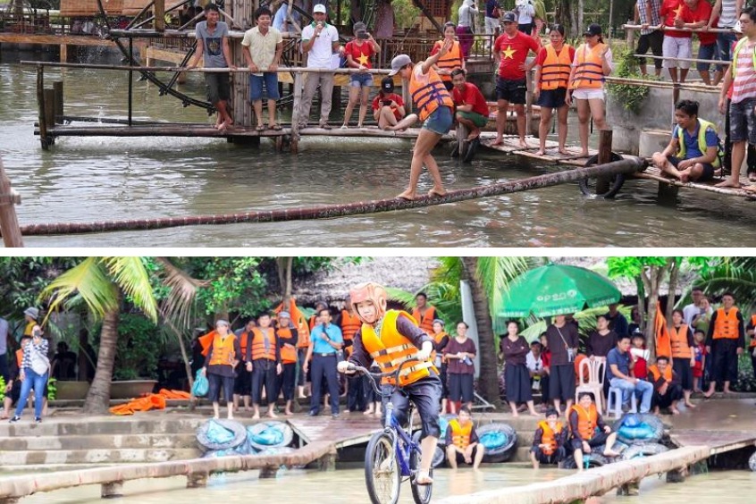 Vui chơi hết mình với các trò chơi dân gian trên nước