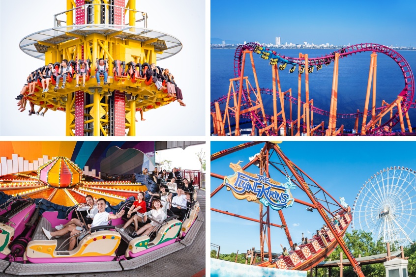 Thử thách lòng can đảm với những siêu phẩm cảm giác mạnh ngay dưới chân Sun Wheel