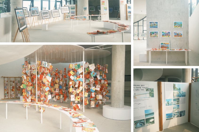 Bên trong là nơi tôn vinh các giá trị văn hóa địa phương thông qua các buổi triển lãm tranh, ảnh và điêu khắc