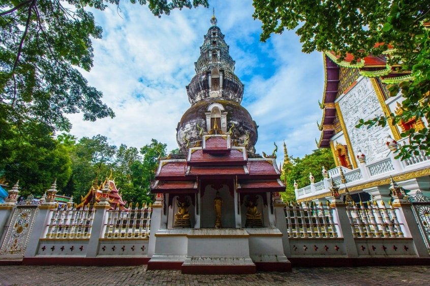 Chùa Wat Tu Kao cổ kính tại Chiang Mai, Thái Lan