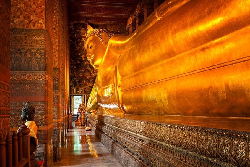 Chùa Wat Pho với tượng Phật Nằm nổi tiếng Bangkok