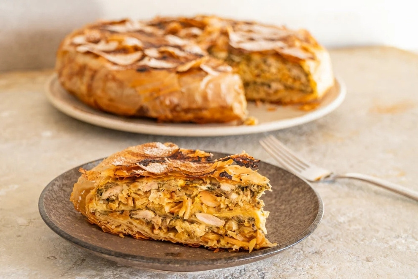 Pastilla món ăn tinh tế, phản ánh sự sáng tạo của ẩm thực Morocco