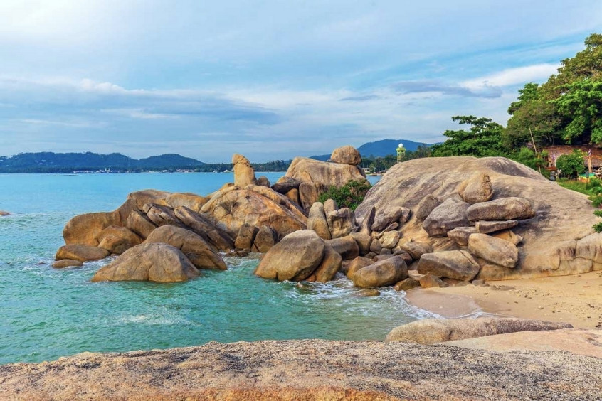 Hin Ta - Hin Yai Rocks Koh Samui với hình dạng độc lạ