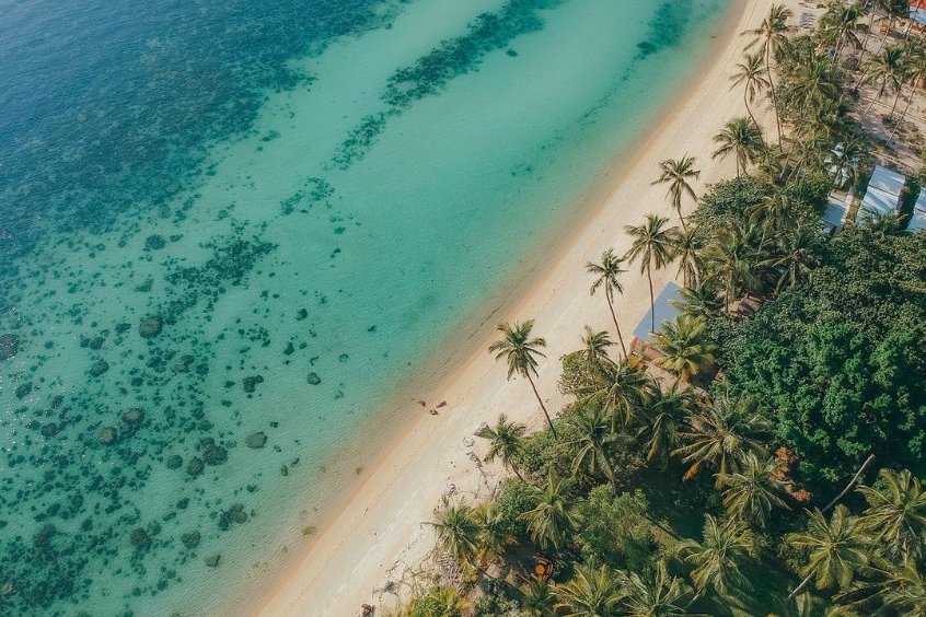 Khung cảnh lãng mạn của biển Taling Ngam Koh Samui