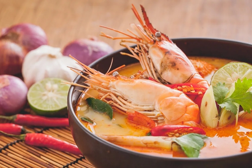 Tom Yum ảnh món ăn đặc trưng của Phuket