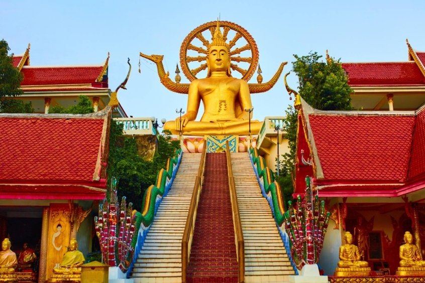 Tượng Phật vàng khổng lồ trứ danh tại chùa Big Buddha Koh Samui
