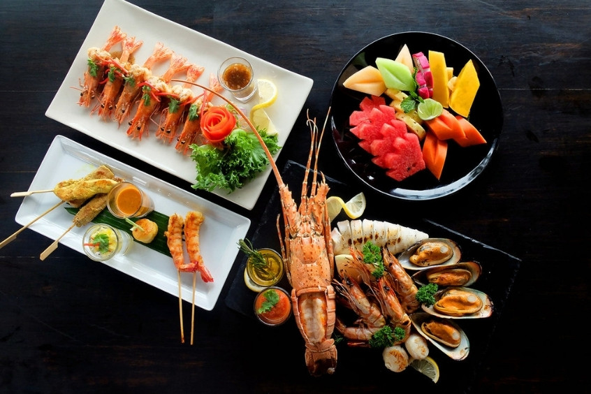 Đĩa hải sản tươi ngon với nhiều cách chế biến của Koh Samui