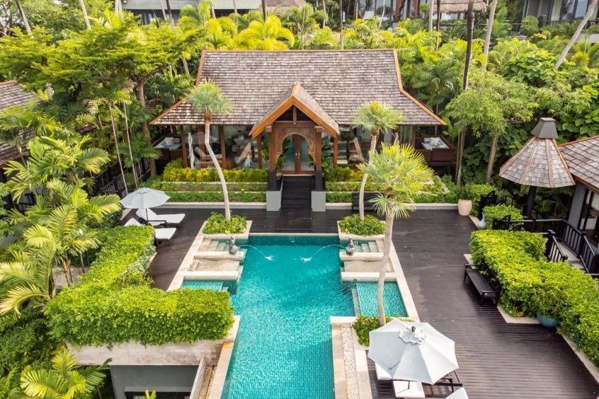 Villa sang trọng và hồ bơi vô cực hướng biển tại Four Seasons Koh Samui