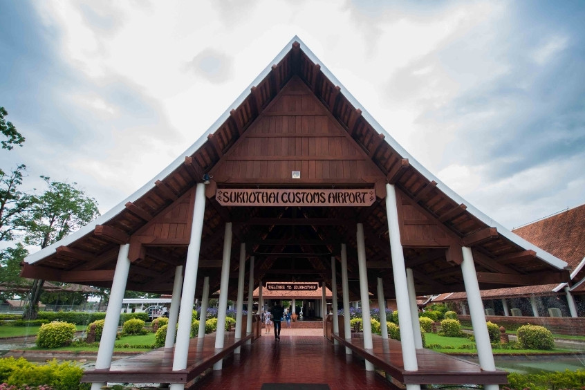Sân bay Sukhothai mang kiến trúc truyền thống Thái Lan
