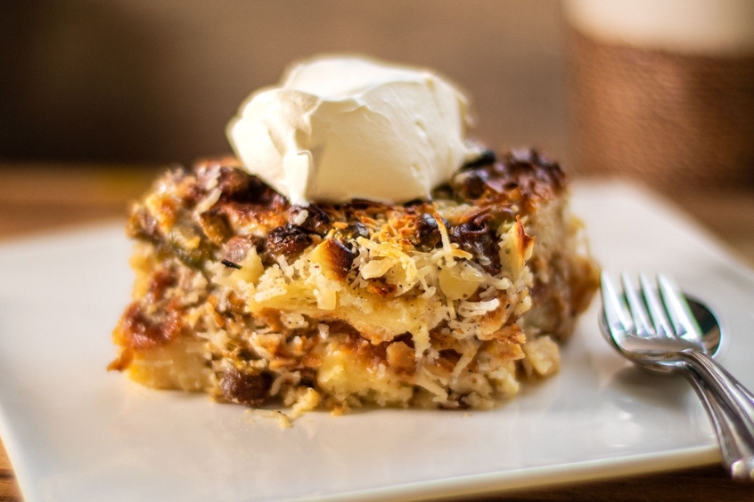 Umm Ali - Bánh pudding sữa Ai Cập phủ hạnh nhân và dừa nạo