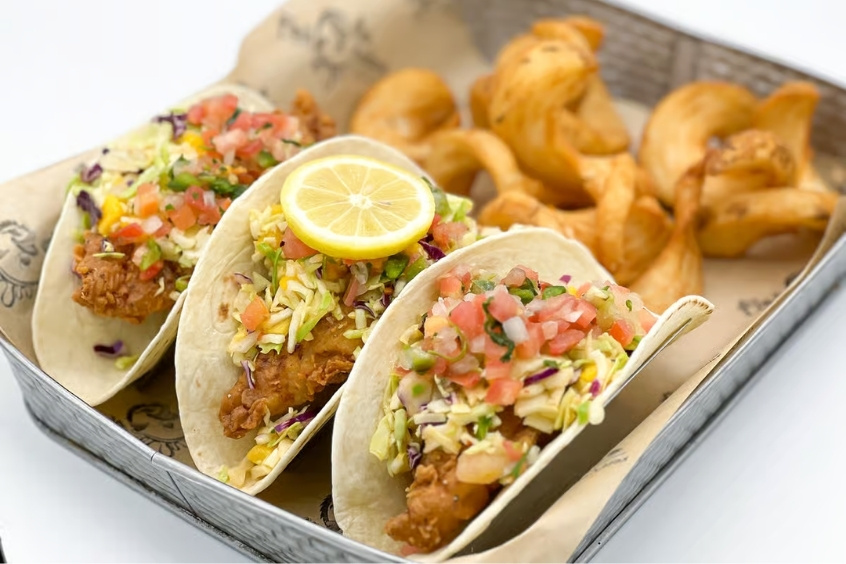 Baja Fish Taco bánh kẹp cá giòn ngon