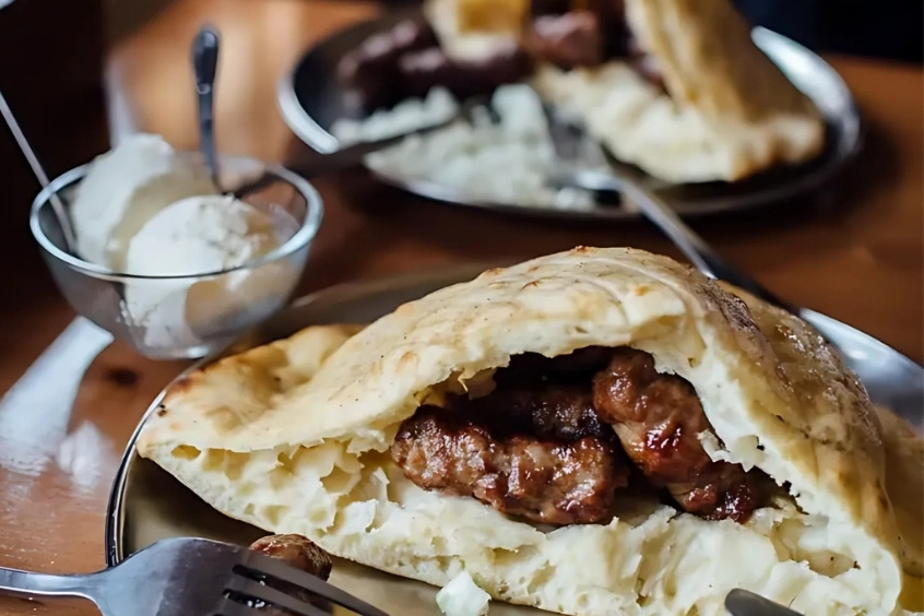 Bosna xúc xích kiểu Áo kẹp bánh mì đậm vị, món ăn đặc trưng hấp dẫn tại Salzburg