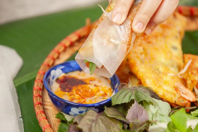 bánh xèo chay Đà Nẵng