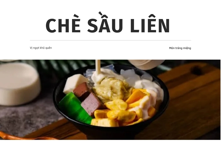 chè sầu Liên Đà Nẵng