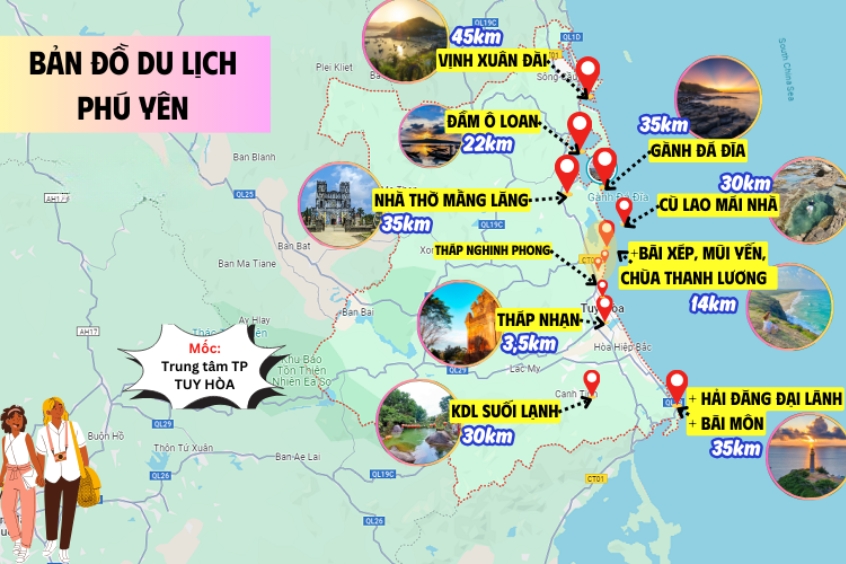 Địa điểm du lịch Phú Yên nổi tiếng